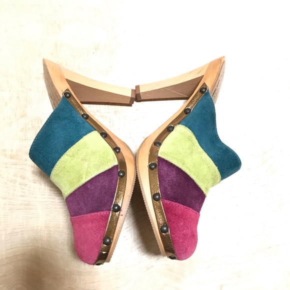 Coach Shoes - Coach Katy Multicolored Mules Heeled Size 6.5